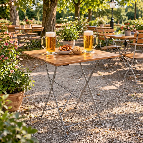 Tavolo pieghevole birreria