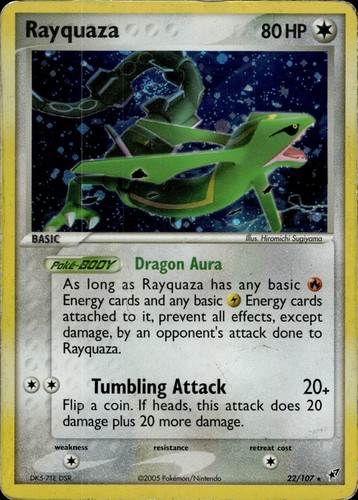 Rayquaza 107 raro deoxys - raro,