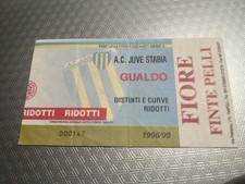 juve stabia-gualdo biglietto ticket calcio 1998/99(Lazio,Inter,Roma,Milan,napoli