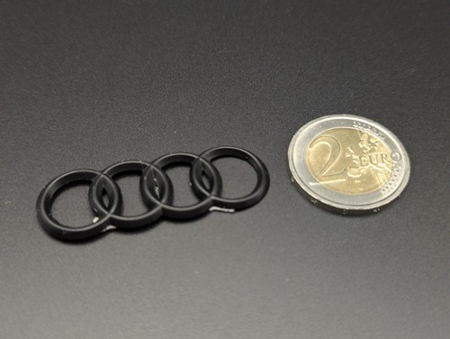 Audi logo piccolo nero - audi, 50mm