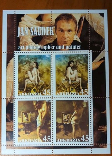 Blocco francobolli jan saudek - jan,