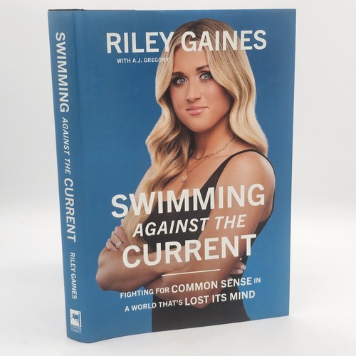 Swimming against the - against, current