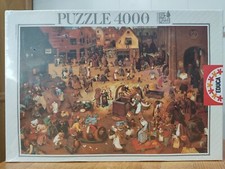 PUZZLE EDUCA 4000 THE FIGHT BETWEEN THE CARNIVAL AND LENT PIETER BRUEGEL 10099