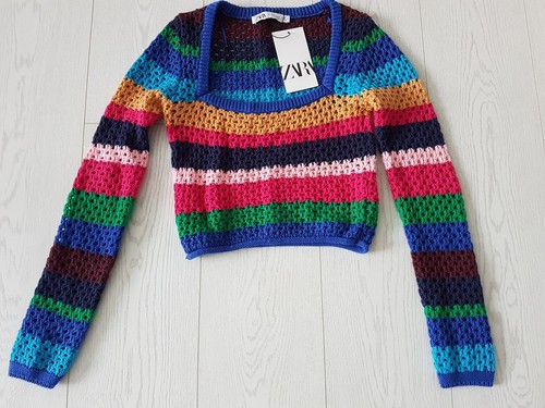 Maglione maglia righe zara - maglione,