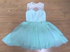 Tuwe Italia Abito/Vestito/Dress Women/Donna Gonna Ampia tg.44(42 IT) Acquamarina