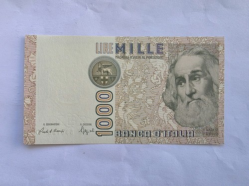 1000 lire banca italia marco - d'italia,