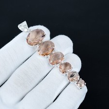 Morganite Gemma Lungo Ciondolo