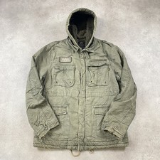 Alpha Industries M 65 Giacca Uomo Medium Campo Militare Vintage Cappotto Esercito, Verde