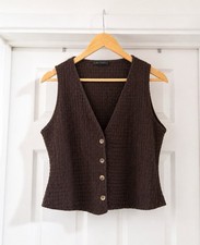 Gilet donna Zara marrone