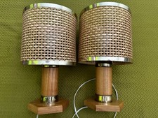 Lampade abat jour vintage wood