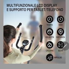 JK Fitness JK246 Cyclette Magnetico 8 Livelli - Grigio