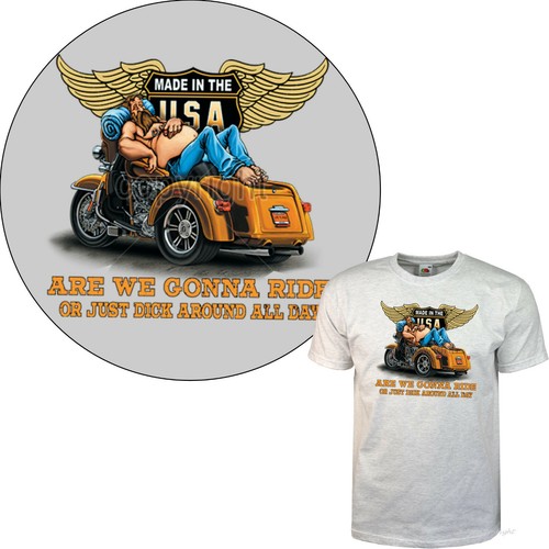 Trike biker shirt moto - t-shirt,