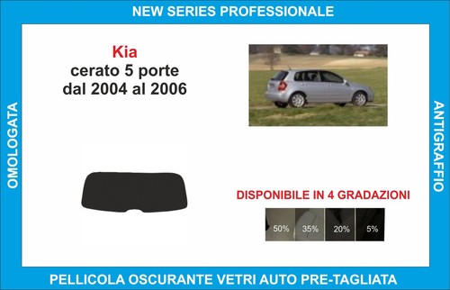 Pellicole oscuranti vetri kia - vetri,
