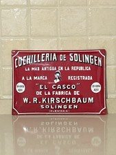 Insegna pubblicitaria antica smaltata