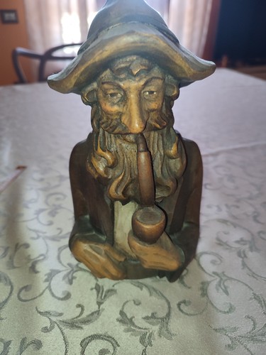Scultura legno intagliato uomo - scultura,
