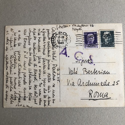 Cartolina luogotenenza - a),