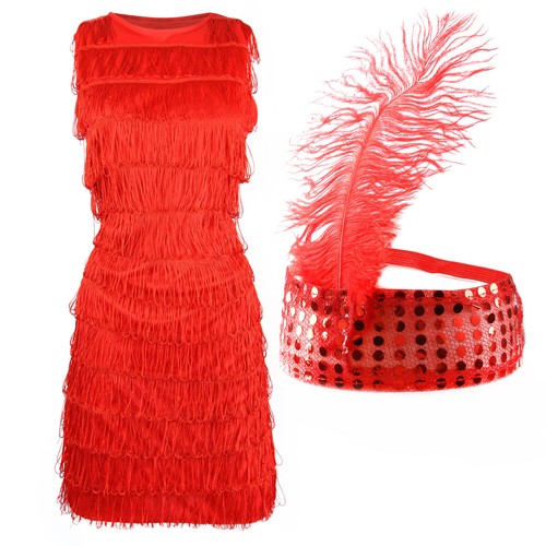 Abito rosso flapper anni - , 20