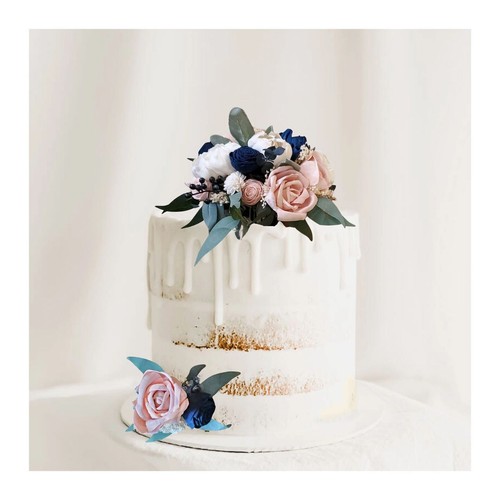 Pezzi blu navy blush rosa - pezzi,