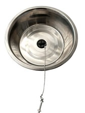 Lavello Barca Camper (Tubo Rifiuti Incluso) 34cm Xtra Grande Lavello Ristorazione Rimorchio 