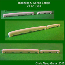 Sella per chitarra Takamine 2 parti serie G in osso. Intagliato e realizzato con precisione. ps011
