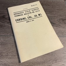 Carabina Cal. 1942 Bollettino tecnico 30 M1 servizio ordini TB 23-7-1