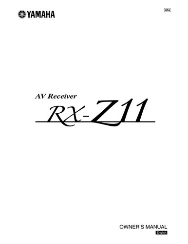 Yamaha z11 receiver - av,