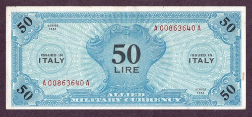 Italia banconota lire 1943 - 50,
