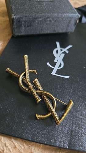 Spilla saint lauren 7cm - lauren, oro