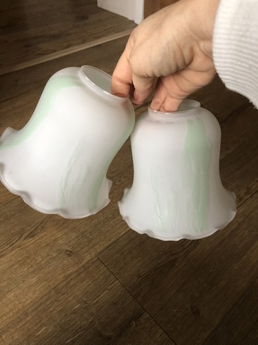 Vintage pair tulip light lamp - vintage,