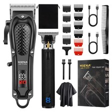 Kit Barbiere Professionale Taglia Capelli Set Per Uomo Cordless Macchinetta Per