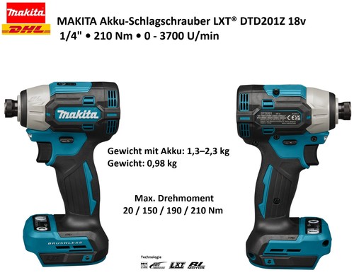 Makita dtd201z avvitatore - dtd201z,