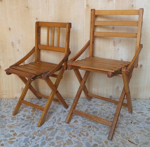Sedia vintage pieghevole - sedia,