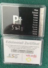 5 lingotti platino 1g