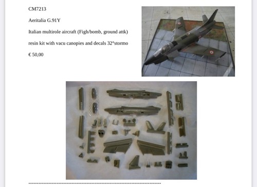 Fiat g91y resin kit - fiat,