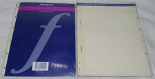 2 pz FILOFAX DESKFAX INDEX