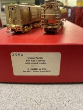 Turbina a gas scala HO S.Soho and co Union Pacific OTTONE con tender tondo #51