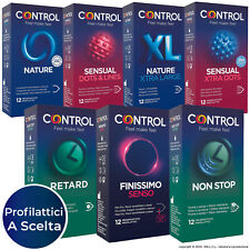 Preservativi Profilattici Control Gel a Scelta XL Sottili Stimolanti box da 12