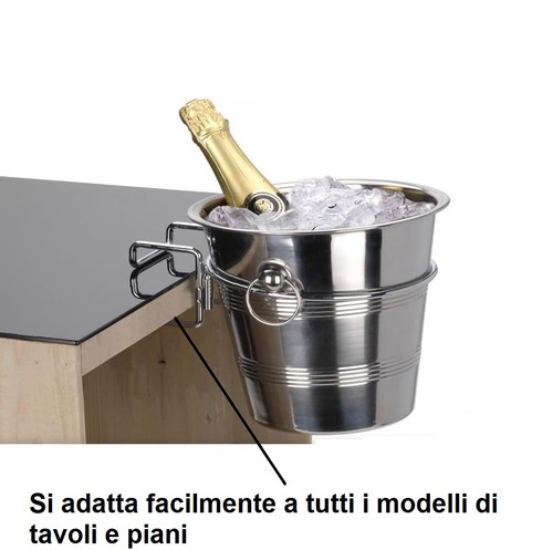 Supporto metallo cromato - in,