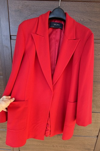 Zara blazer donna rosso l - blazer,
