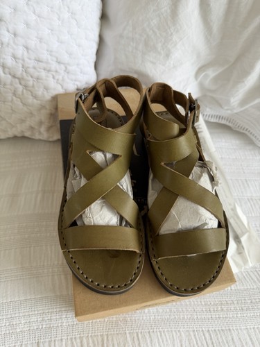 Sandali fracap pelle verde - sandali,