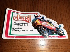 Ducati Pantah , 1980s Sticker "  Champion of Italy 1980."  16 cm , 6,2" 