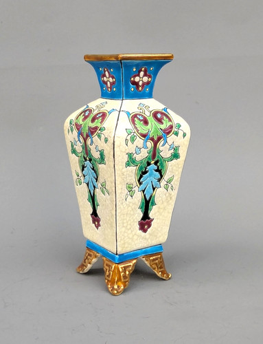 Piccolo vaso longwy stile - longwy, in
