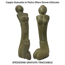 Coppia Statuette Artigianali
