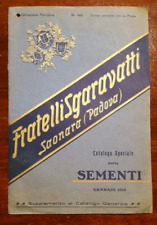 16984-CATALOGO DELLE SEMENTI, DITTA FRATELLI SGARAVATTI SAONARA-PADOVA, 1912