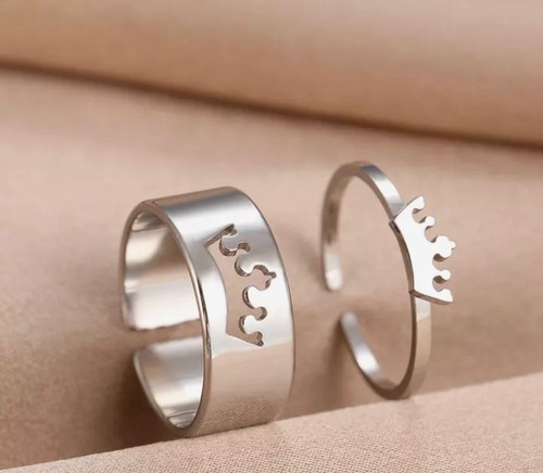 Anello donna doppio acciaio - anello,