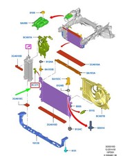Supporto griglia radiatore