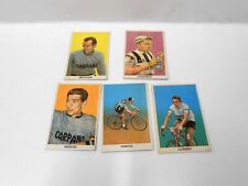 CARPANO ciclisti 5 SIDAM figurine cartonate anni '60 come da foto