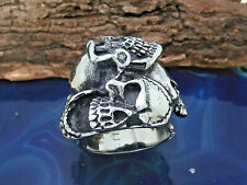 Anello teschi acciaio inox