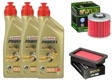 KIT/TAGLIANDO Yamaha MT-03 660 2006/2012 CASTROL POWER 1 15W50 FILTRO OLIO ARIA