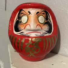 Vintage Red Daruma Doll